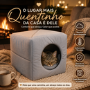 Toca Pet de Suede Aconchegante e Almofadada para Cachorro e Gato