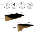 KIT 6 Peças Praleteiras e Degraus em MDF