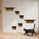 KIT 6 Peças Praleteiras e Degraus em MDF