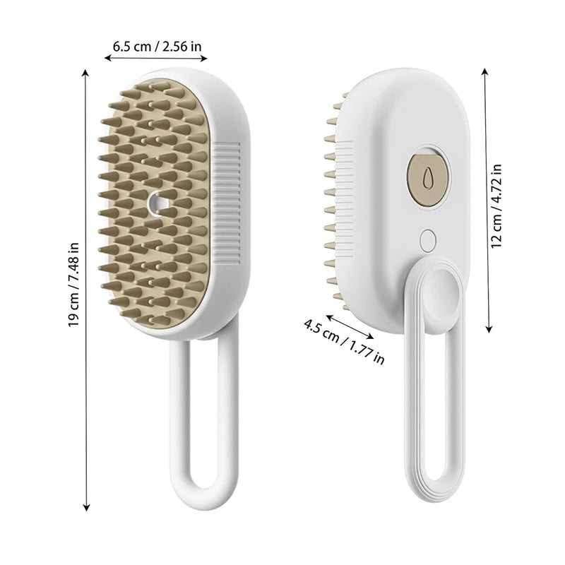 Escova de Pelo a Vapor para Cachorro e Gato