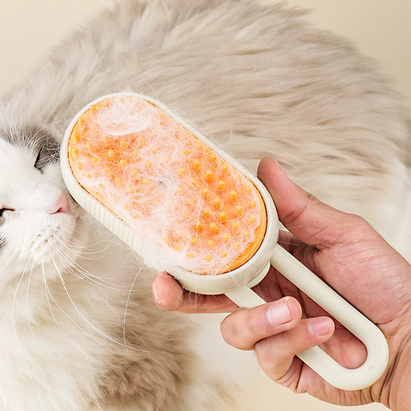 Escova de Pelo a Vapor para Cachorro e Gato