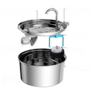 Fonte para Gato de Água Inteligente em Aço Inoxidável