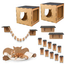 Playground para Gato KIT Completo 16 Peças em MDF